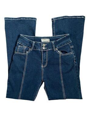 Celebrity Ace Dark Blue High-Rise Straight Flare Jeans